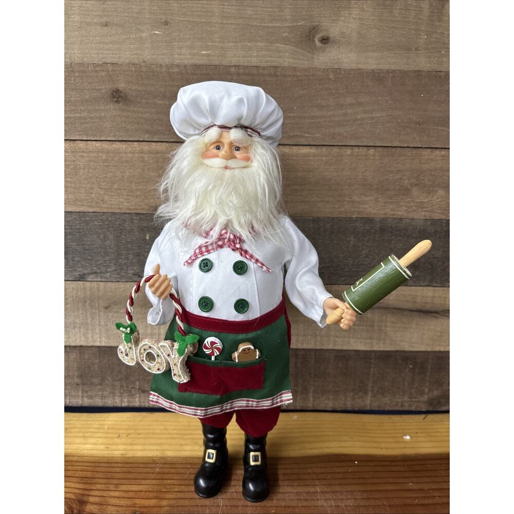 Baker Santa With Joy Gingerbread 17”